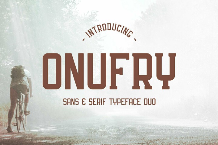 Beispiel einer Onufry Sans-Schriftart